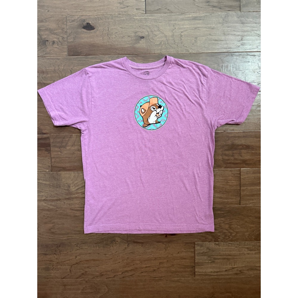 Buc-ee's Stuck On Buc-ee's Purple Heather Graphic T-Shirt XL Texas Souvenir